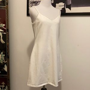 Moda International White Spaghetti strap dress L